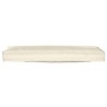Set de coussins de palette 2 pcs Crème 120 x 40 x 8 cm 523626523626