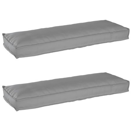 Set de coussins de palette 2 pcs Gris 120 x 40 x 8 cm 523628523628