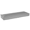 Set de coussins de palette 2 pcs Gris 120 x 40 x 8 cm 523628523628