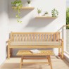 Coussin de palette Beige 200 x 40 x 8 cm Tissu Oxford 523640523640