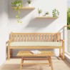 Coussin de palette Crème 200 x 40 x 8 cm Tissu Oxford 523641523641