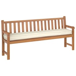 Coussin de palette Crème 200 x 40 x 8 cm Tissu Oxford 523641523641