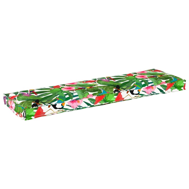 Coussin Floral Multicolore 140 x 40 x 8 cm Tissu Oxford 523643523643