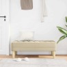 banc avec coussin Crème 113 x 57 x 39 cm tissu 523649523649