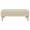 banc avec coussin Crème 113 x 57 x 39 cm tissu 523649523649