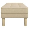 banc avec coussin Crème 113 x 57 x 39 cm tissu 523649523649