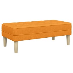banc avec coussin Jaune foncé 113 x 57 x 39 cm tissu 523650523650