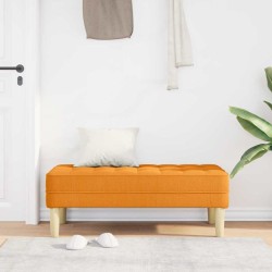 banc avec coussin Jaune foncé 113 x 57 x 39 cm tissu 523650523650