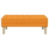 banc avec coussin Jaune foncé 113 x 57 x 39 cm tissu 523650523650