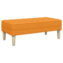 banc avec coussin Jaune foncé 113 x 57 x 39 cm tissu 523650523650