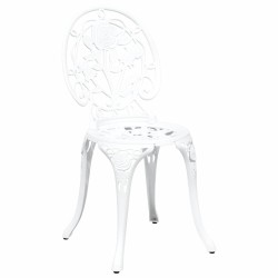 Ensemble bistro de jardin 3 pcs Blanc Aluminium 523652523652