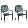 Chaise de jardin 2 pcs Vert 64 x 62 x 93cm Aluminium 523659523659