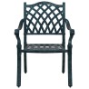 Chaise de jardin 2 pcs Vert 56 x 55 x 92,5 cm Aluminium 523670523670
