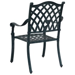 Chaise de jardin 2 pcs Vert 56 x 55 x 92,5 cm Aluminium 523670523670