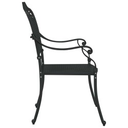 Chaise de jardin 2 pcs Noir 55 x 55 x 92,5cm Aluminium 523671523671