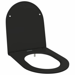Siège de toilette Noir 47 x 36 x 3,4 cm Duroplast 523672523672