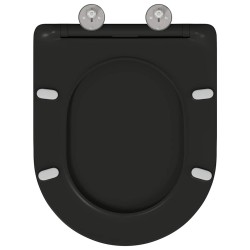 Siège de toilette Noir 47 x 36 x 3,4 cm Duroplast 523672523672