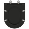 Siège de toilette Noir 47 x 36 x 3,4 cm Duroplast 523672523672
