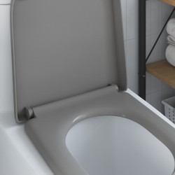 Siège de toilette Gris 49 x 36 x 4 cm Duroplast 523674523674