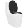 Siège de toilette Noir 47 x 37,5 x 3,8 cm Duroplast 523675523675