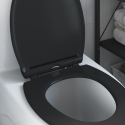 Siège de toilette Noir 47 x 37,5 x 3,8 cm Duroplast 523675523675