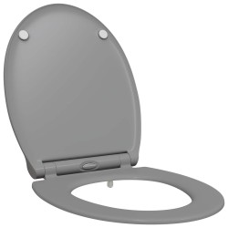 Siège de toilette Gris 47 x 37,5 x 3,8 cm Duroplast 523676523676