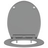 Siège de toilette Gris 47 x 37,5 x 3,8 cm Duroplast 523676523676