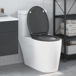 Siège de toilette Anthracite 47 x 37,5 x 3,8 cm Duroplast 523677523677
