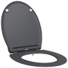 Siège de toilette Anthracite 47 x 37,5 x 3,8 cm Duroplast 523677523677