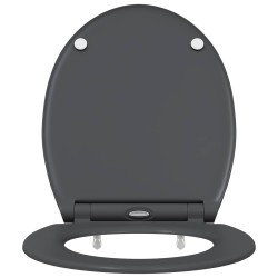 Siège de toilette Anthracite 47 x 37,5 x 3,8 cm Duroplast 523677523677