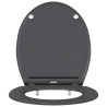 Siège de toilette Anthracite 47 x 37,5 x 3,8 cm Duroplast 523677523677