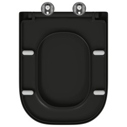 Siège de toilette Noir 47,5 x 35 x 3,6 cm Duroplast 523679523679