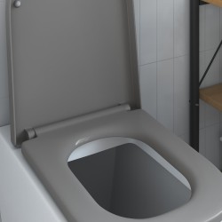 Siège de toilette Gris 47,5 x 35 x 3,6 cm Duroplast 523680523680