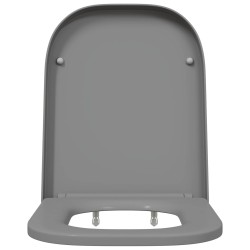Siège de toilette Gris 47,5 x 35 x 3,6 cm Duroplast 523680523680