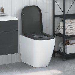 Siège de toilette Anthracite 47,5 x 35 x 3,6 cm Duroplast 523681523681