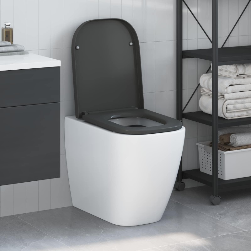Siège de toilette Anthracite 47,5 x 35 x 3,6 cm Duroplast 523681523681