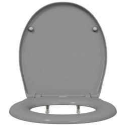Siège de toilette Gris 47 x 37 x 4 cm Duroplast 523685523685