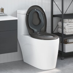 Siège de toilette Anthracite 47 x 37 x 4 cm Duroplast 523687523687