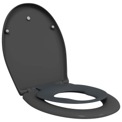 Siège de toilette Anthracite 47 x 37 x 4 cm Duroplast 523687523687