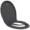 Siège de toilette Anthracite 47 x 37 x 4 cm Duroplast 523687523687