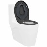 Siège de toilette Anthracite 47 x 37 x 4 cm Duroplast 523687523687