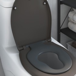 Siège de toilette Anthracite 47 x 37 x 4 cm Duroplast 523687523687