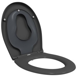 Siège de toilette Anthracite 47 x 37 x 4 cm Duroplast 523687523687