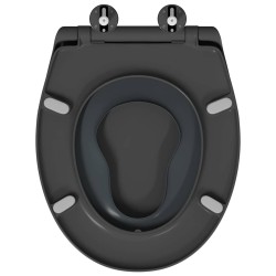 Siège de toilette Anthracite 47 x 37 x 4 cm Duroplast 523687523687