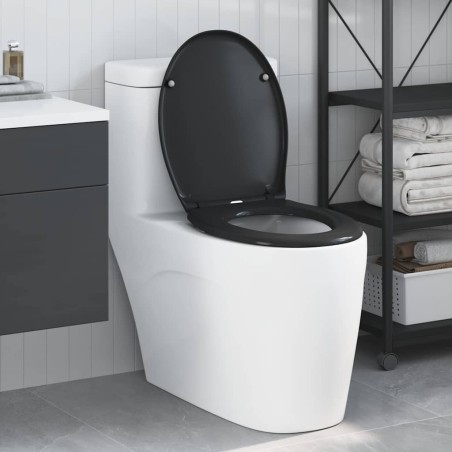 Siège de toilette Noir 47 x 37 x 4 cm Duroplast 523689523689