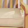 Coussin de palette Beige 180 x 40 x 8 cm Tissu Oxford 523697523697
