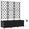 Cache-pot de jardin 3 pcs Noir Plastique 523700523700