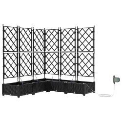 Cache-pot de jardin 5 pcs Noir Plastique 523703523703