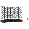 Cache-pot de jardin 5 pcs Noir Plastique 523703523703