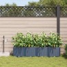 Cache-pot de jardin 4 pcs Gris 160 x 40 x 37,5 cm Plastique 523705523705